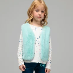 Kinder NKD Kinder-Mädchen-Set mit Weste und Langarmshirt, 2-teilig