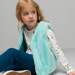 Kinder NKD Kinder-Mädchen-Set mit Weste und Langarmshirt, 2-teilig