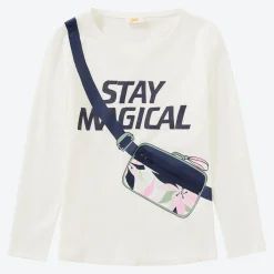 Kinder NKD Kinder-Mädchen-Shirt mit aufgenähter Tasche