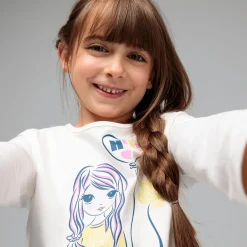 Kinder NKD Kinder-Mädchen-Shirt mit Frontaufdruck