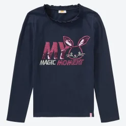 Kinder NKD Kinder-Mädchen-Shirt mit Stickerei