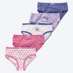 Kinder NKD Kinder-Mädchen-Slips aus Baumwolle, 5er-Pack