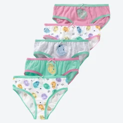 Kinder NKD Kinder-Mädchen-Slips aus reiner Baumwolle, 5er-Pack