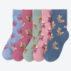 Kinder NKD Kinder-Mädchen-Socken, 5er-Pack