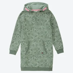 Kinder NKD Kinder-Mädchen-Sweathoodie-Kleid mit Kängurutasche