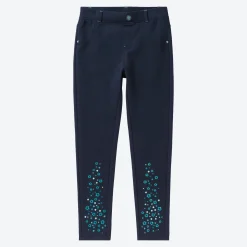 Kinder NKD Kinder-Mädchen-Sweatleggings mit Stickerei
