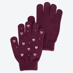 Kinder NKD Kinder-Strickhandschuhe mit Glitzerdruck