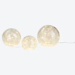 NKD LED-Glaskugel-Set mit verschiedenen Größen