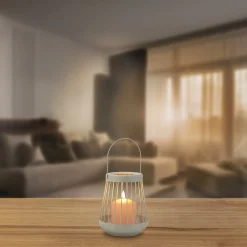 NKD LED-Laterne mit Kerze, ca. 15x15x18cm