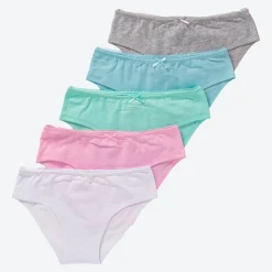 Kinder NKD Mädchen-Slip in verschiedenen Farben, 5er-Pack