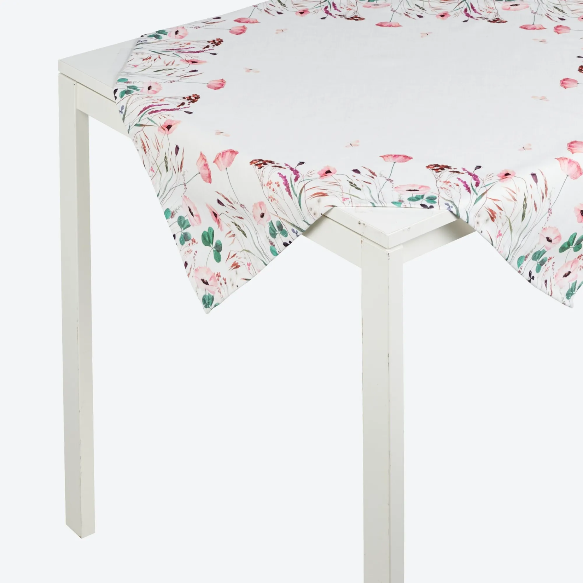 NKD Mitteldecke mit Blumen-Design, ca. 80x80cm