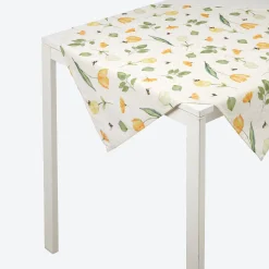 NKD Mitteldecke mit Frühlingsblumen, ca. 80x80cm