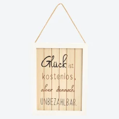 NKD Schild mit Aufschrift in verschiedenen Designs, ca. 30x24cm