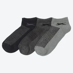 Herren NKD Slazenger Herren-Sneaker-Socken mit Belüftungsstruktur, 3er-Pack