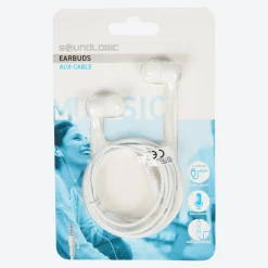 NKD Soundlogic Earbuds mit AUX-Kabel und Mikrofon, ca. 1,2m