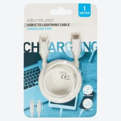 NKD Soundlogic Ladekabel, USB-Type-C zu Lightning, ca. 1m