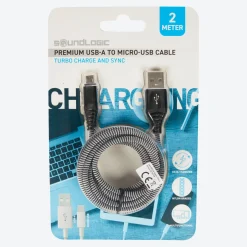 NKD Soundlogic Premium-Ladekabel, USB-Type-A zu Mikro-USB, ca. 2m