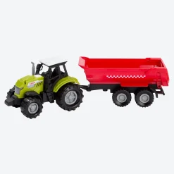 NKD Spielzeug-Traktor mit Anhänger, 2-teilig, ca. 8,5x28x8cm