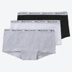 Damen NKD Teener-Hipster mit hohem Baumwollanteil, 3er-Pack