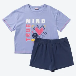 Kinder NKD Teener-Mädchen-Shorty mit Aufdruck, 2-teilig