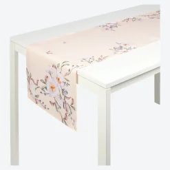NKD Tischläufer mit Blumen-Muster, ca. 40x140cm