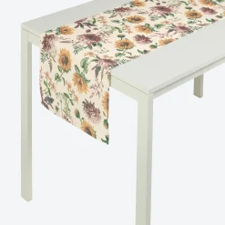 NKD Tischläufer mit Blumen-Muster, ca. 40x140cm