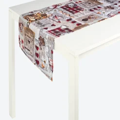 NKD Tischläufer mit Patchwork-Muster, ca. 40x140cm