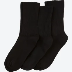 Damen NKD Unisex-Komfort-Socken, 3er-Pack