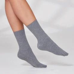 Damen NKD Unisex-Komfort-Socken mit Ripp-Struktur, 3er-Pack