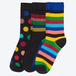 Damen NKD Unisex-Socken mit unterschiedlichen Motiven, 3er-Pack