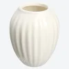 NKD Vase aus Keramik mit Rillen, ca. Ø 8x10cm