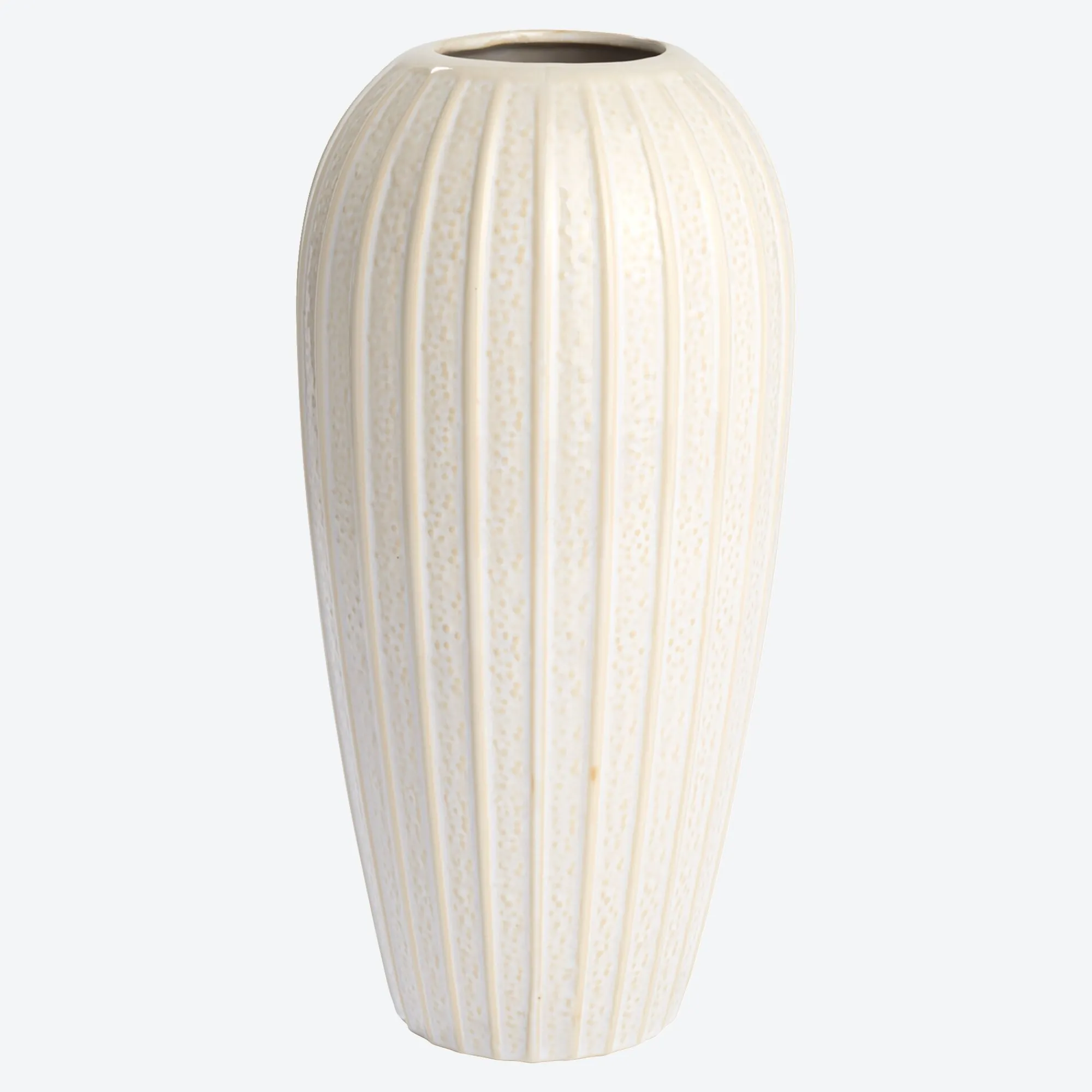 NKD Vase mit Rillenstruktur, ca. 16,5x11,5x34cm